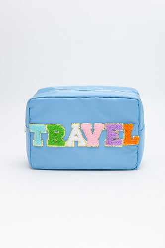 Blue Large Travel Pouch