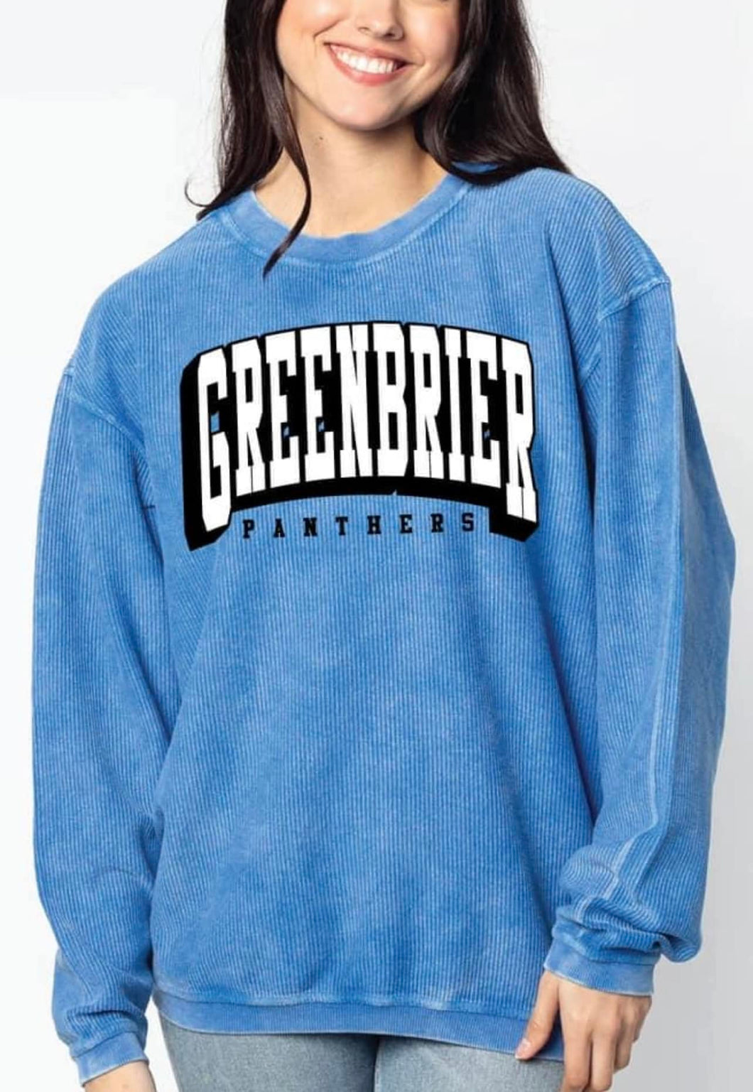 Corded Greenbrier Panthers Sweatshirt