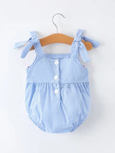 Crab Embroidered Smocked Romper