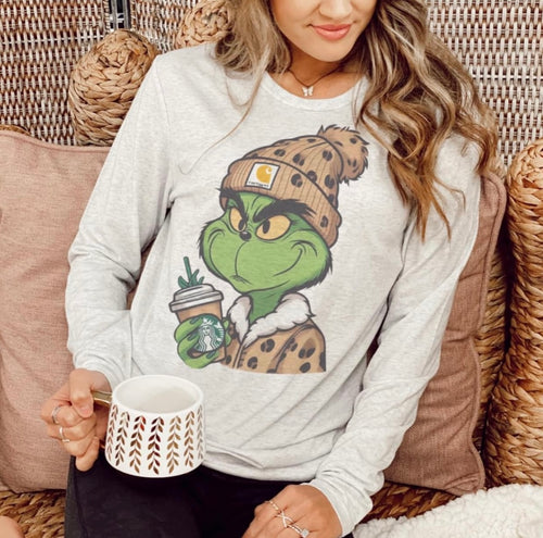Preorder Leopard Grinch Sweatshirt