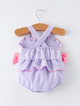 Lavender Gingham Mermaid Bubble