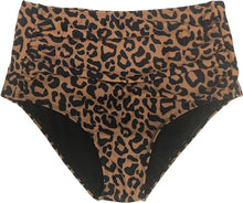 Leopard Midi Ruched Bottom-SWIM