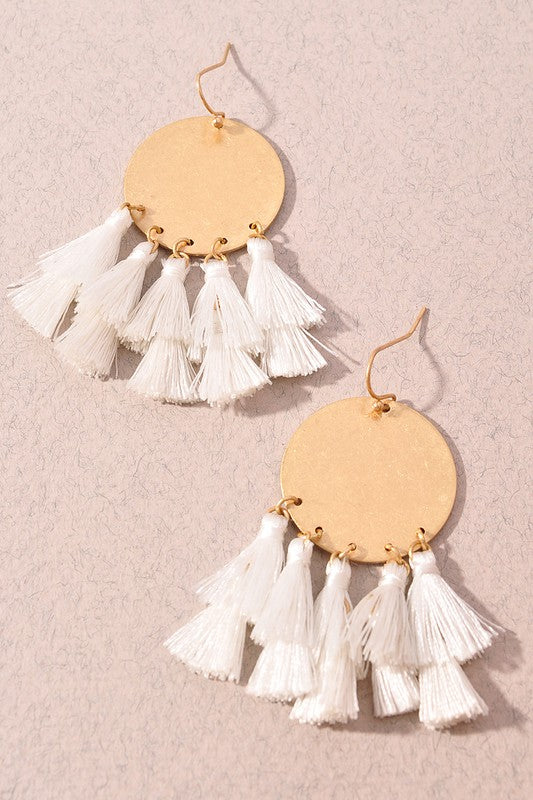 Katie Earrings-White