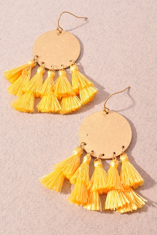Katie Earrings-Yellow
