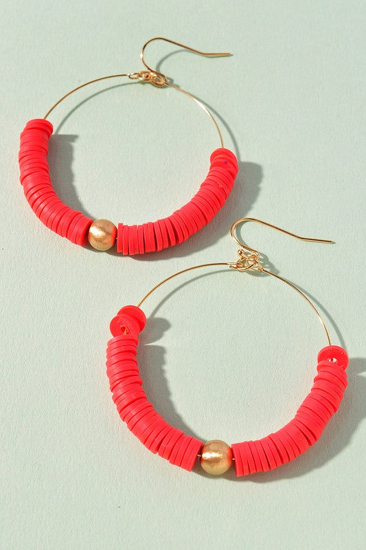 Jillian Earrings-Coral