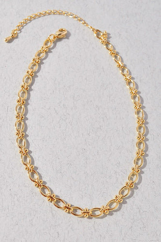 Gold Single Layer Chain Necklace