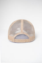 Beige Smiley Trucker Hat