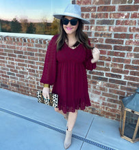 Burgundy Emmy Dress