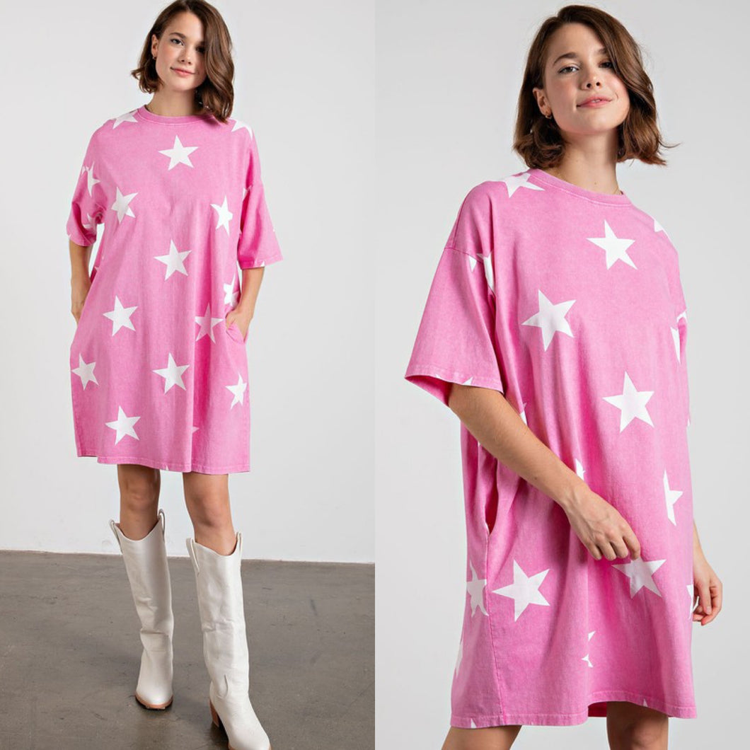Bubble Gum Star Dress
