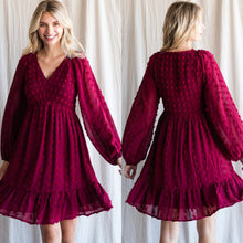 Burgundy Emmy Dress