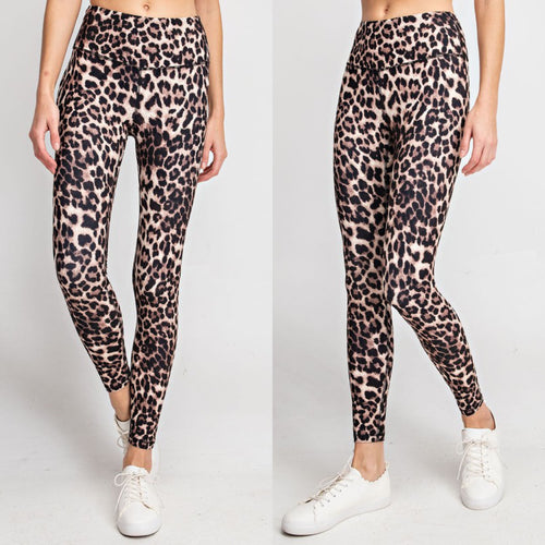 Brown Leopard Buttery Soft Leggings
