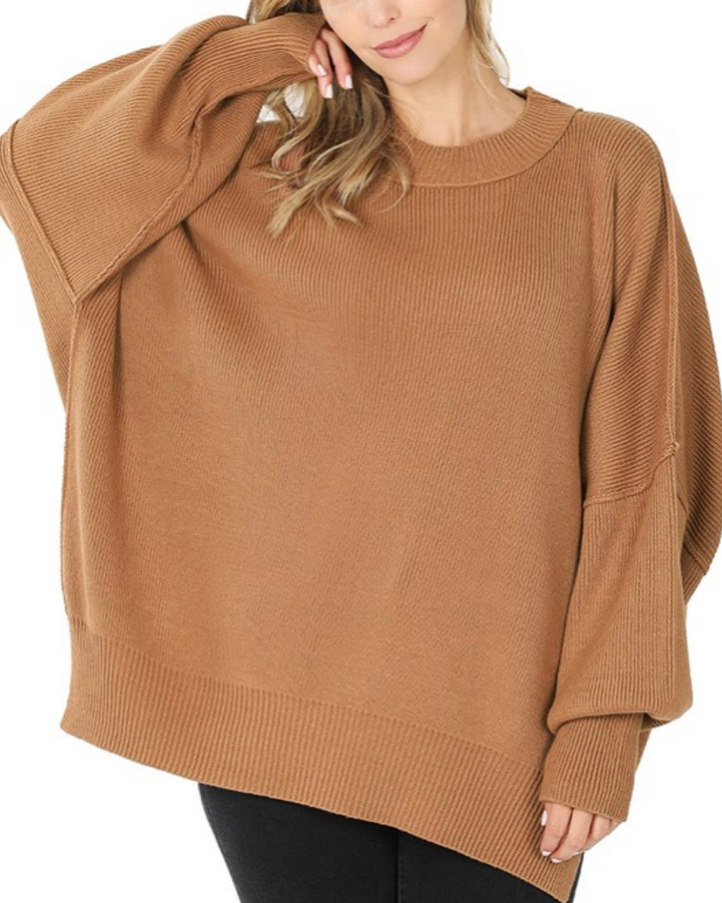 Camel Emma Oversized Sweater
