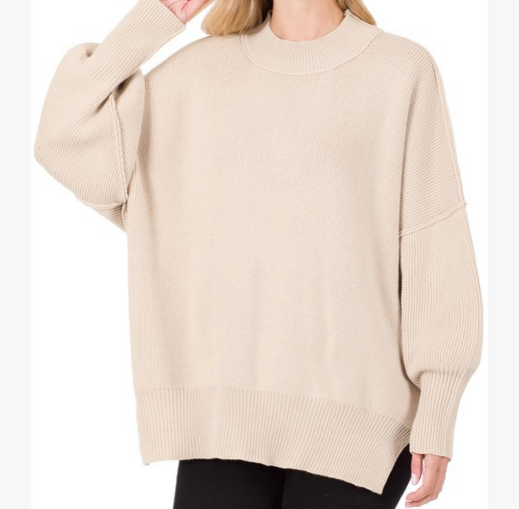 Beige Emma Oversized Sweater