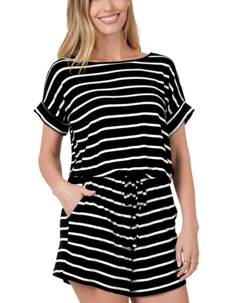 Stripe Presley Romper