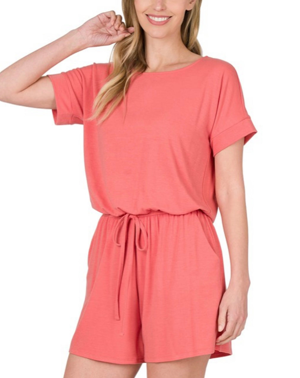 Coral Presley Romper