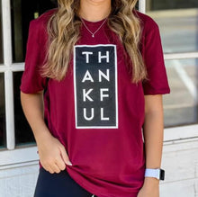 Thankful Tee-Cranberry