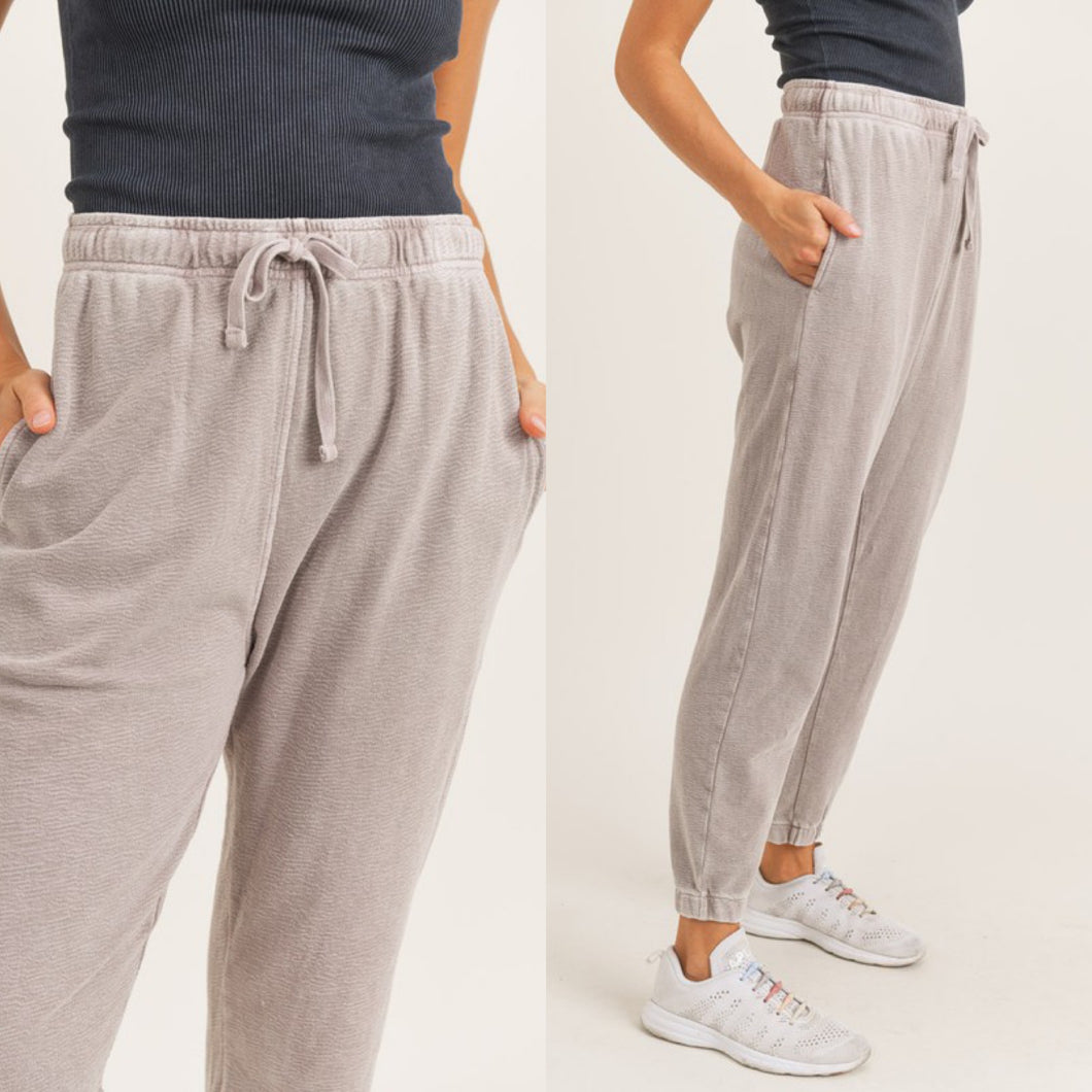 Blush Mineral Washed Joggers