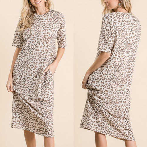 Leopard Midi Dress