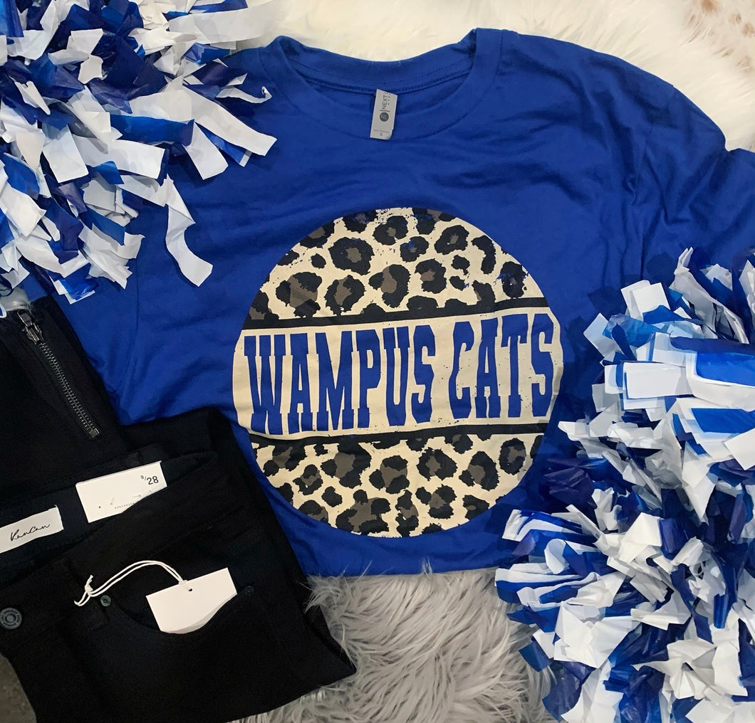 Circle Leopard Wampus Cats Tee