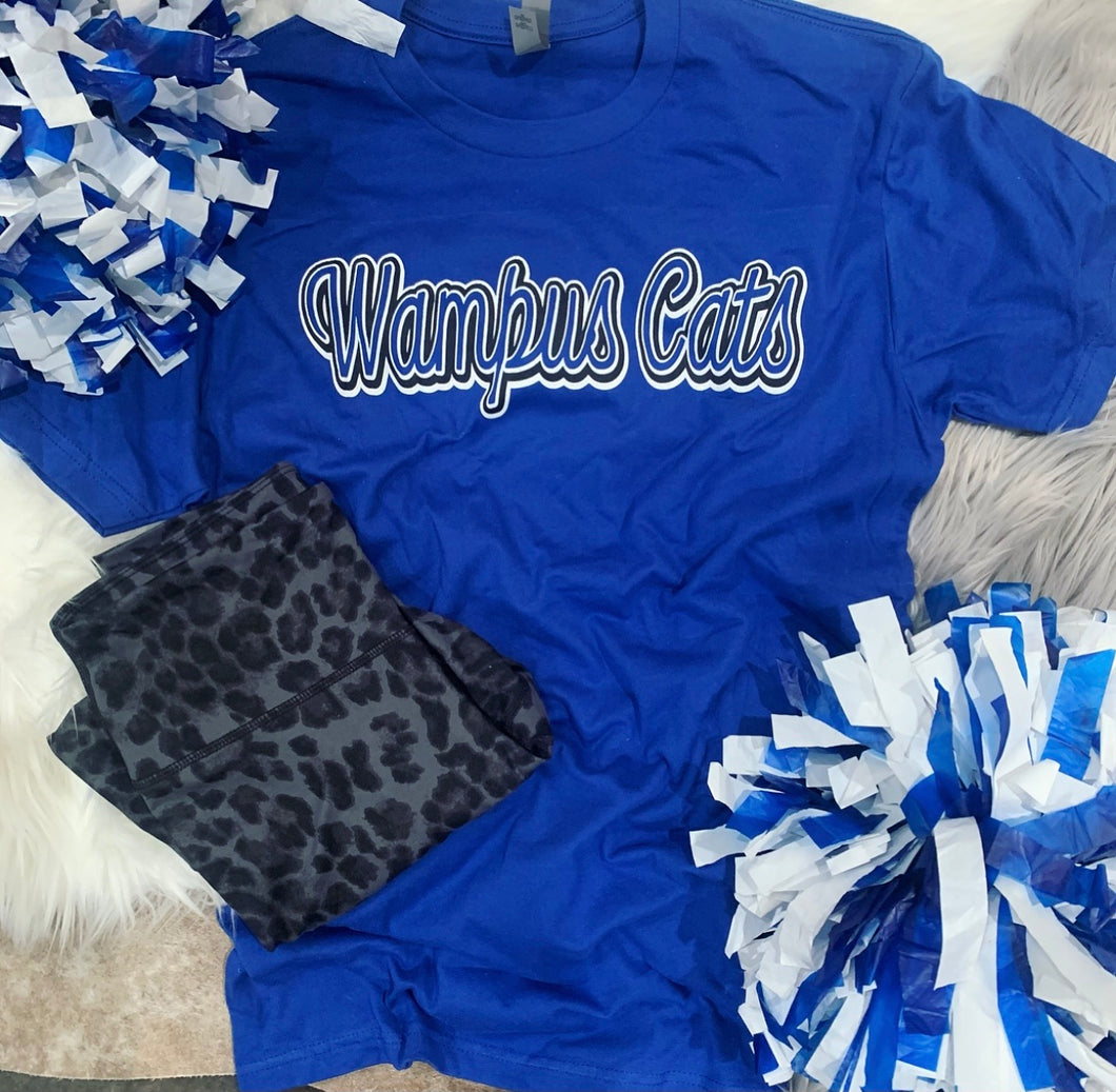 Cursive Wampus Cats Tee
