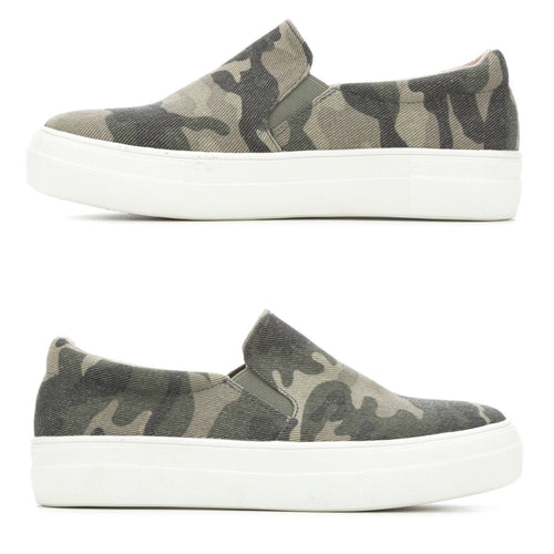 Camo Slip On Sneaker