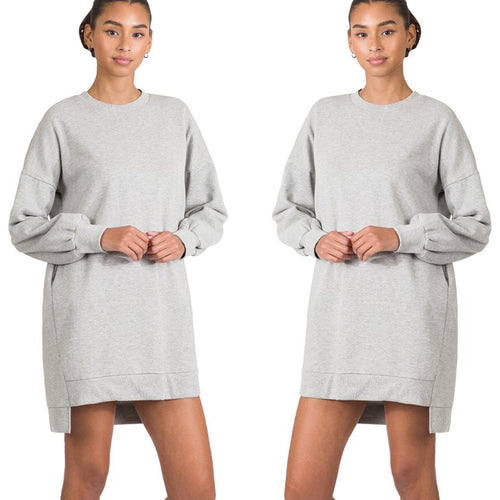 Grey Hi Low Longline Sweatshirt