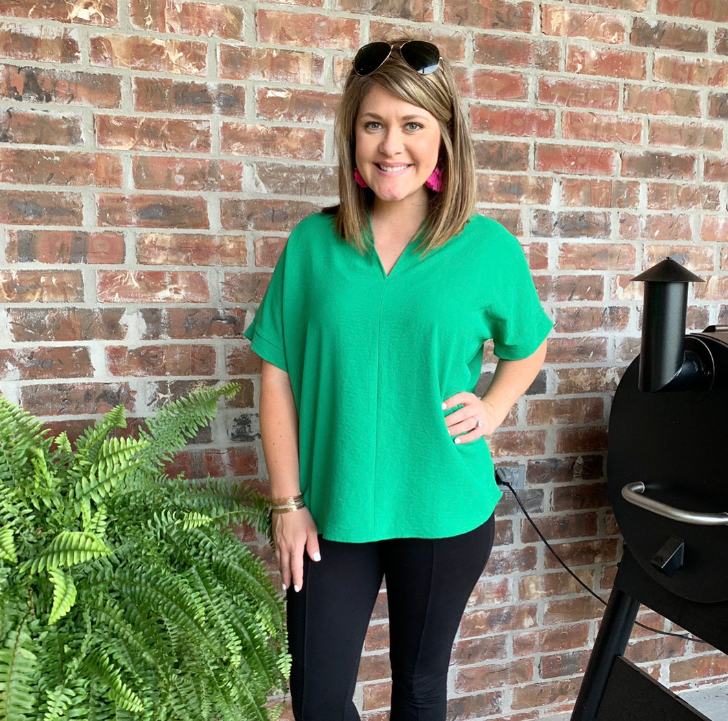 Megan Top-Kelly Green