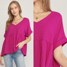 Magenta Annie Top