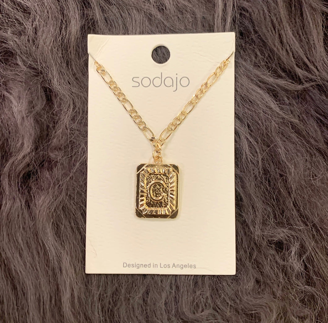 Initial Pendant Necklace