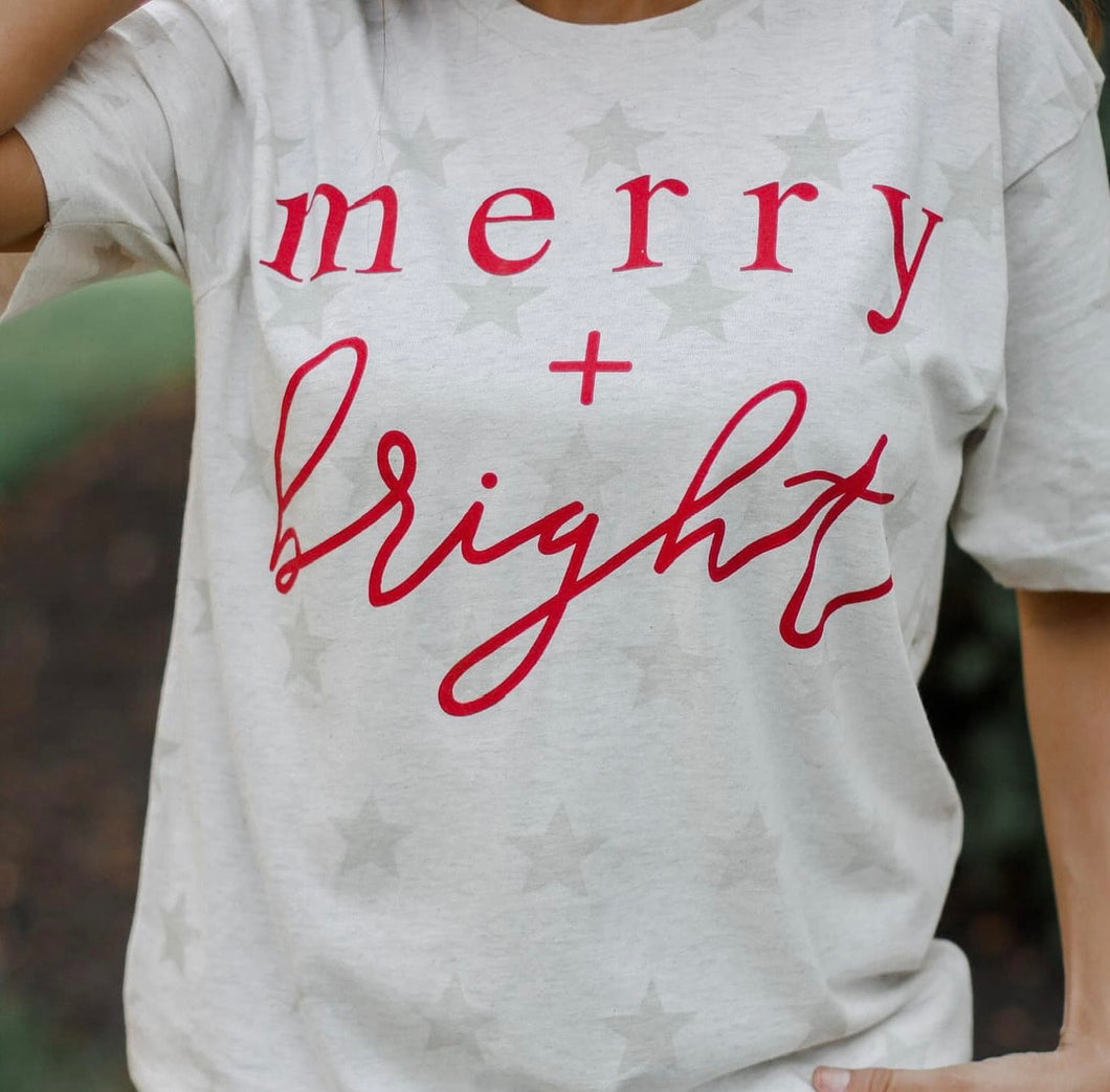 Merry & Bright Star Tee