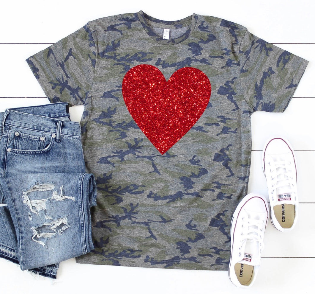 Camo Heart Tee