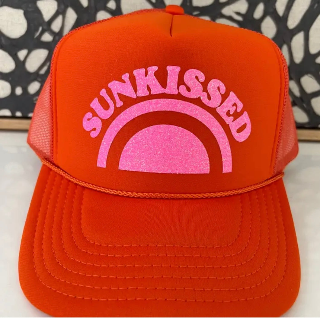 Orange Sunkissed Trucker Hat