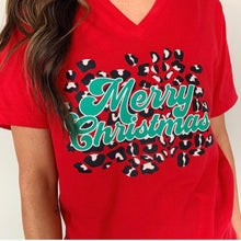 Leopard Merry Christmas Tee