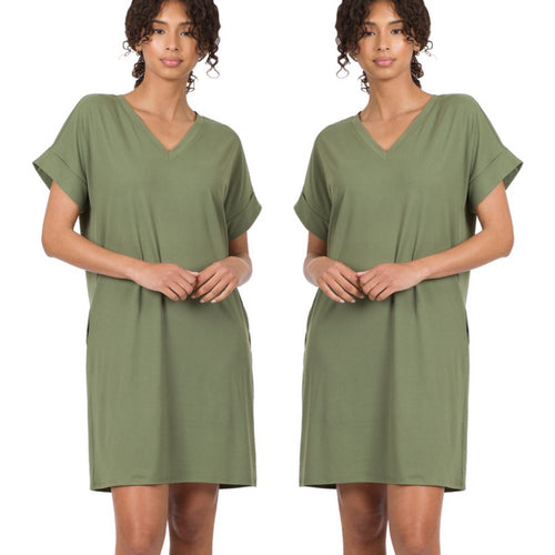Hollis Dress-Olive
