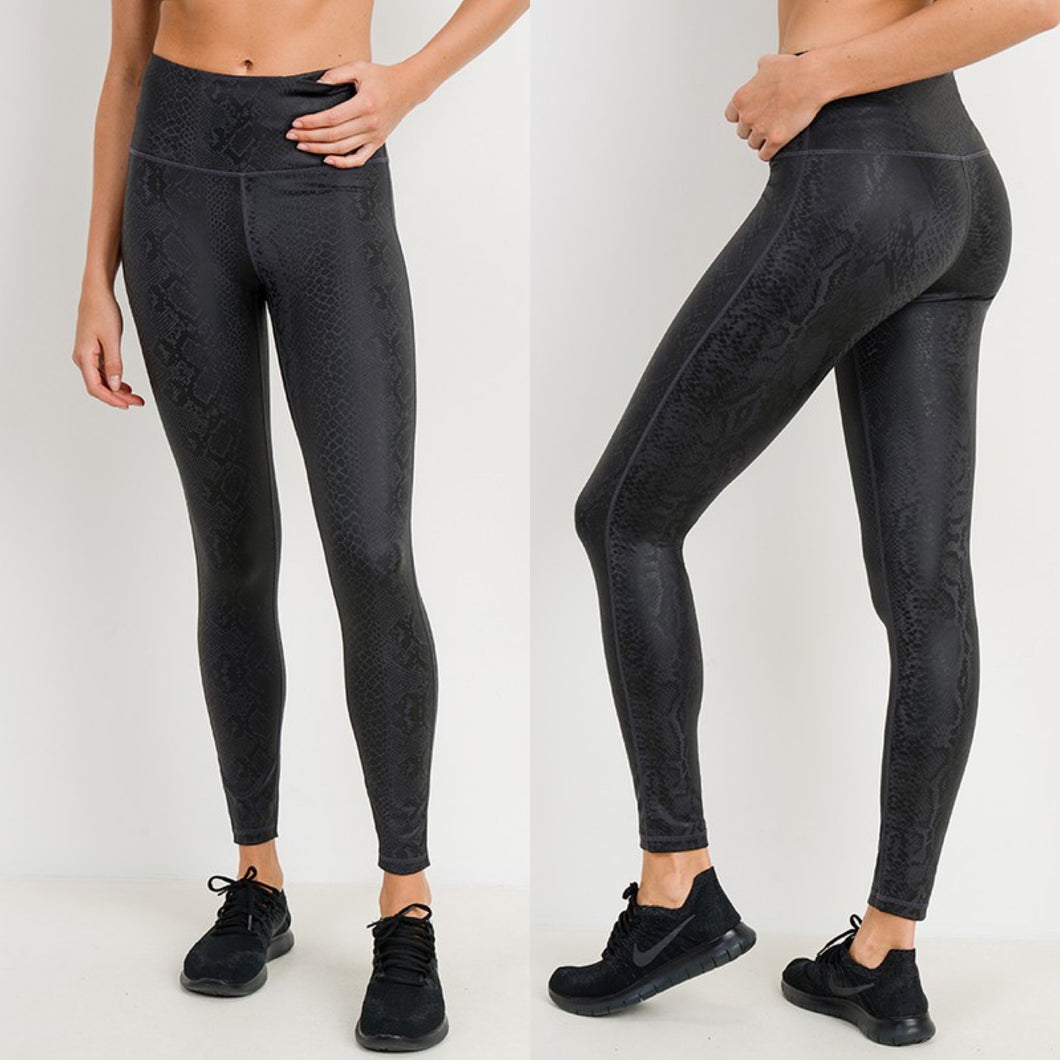 Snake Foil Print Highwaist Leggings