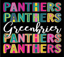 Colorful Greenbrier Panthers Tee