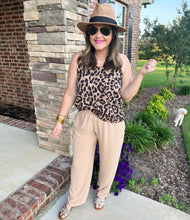 V-Neck Leopard Print Tank