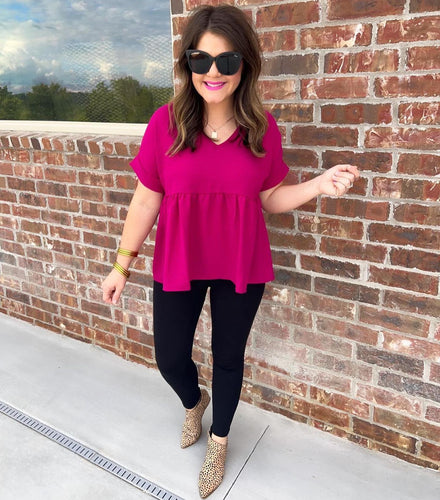 Magenta Annie Top